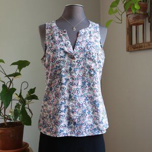 BEAUTIFUL Floral Print Sleeveless Blouse by SANCTUARY Size L